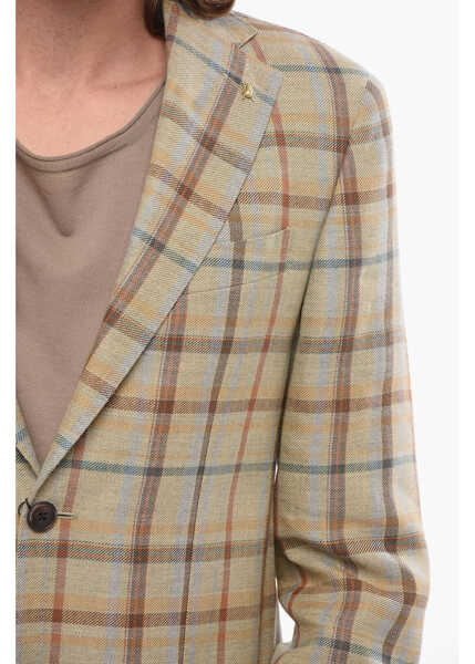 Sacouri CORNELIANI Cc Collection Checkered Refined Blazer Multicolor Barbati (BM 17936401) 3