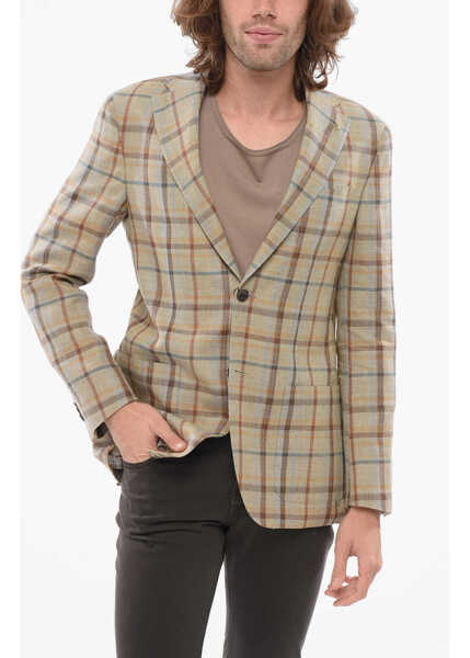 Sacouri CORNELIANI Cc Collection Checkered Refined Blazer Multicolor Barbati (BM 17936401) 1