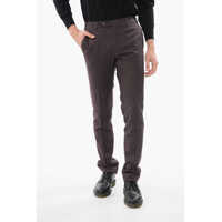 Pantaloni eleganti Straight-Fit High-Waisted Wool Blend Pants Barbati