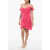 COSTARELLOS Linen Draped Leanna Dress Pink