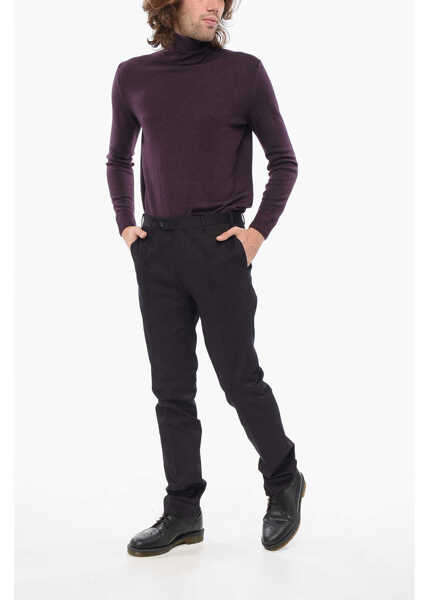 Pantaloni casual CORNELIANI Academy Chino Pants With Belt Loops Blue Barbati (BM 17936677) 4