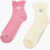 Converse Set Of 2 Stretch Fabric Socks With Scalloped Edge White