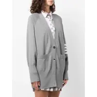 Pulovere Dama - Cardigane Thom Browne Oversized Cardigan LT GREY Femei (BM 17936743) - B-mall.ro