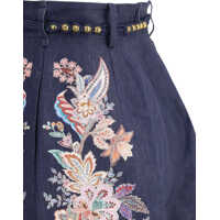 Pantaloni scurti Dama - Pantaloni scurti ZIMMERMANN Rhiannon Tuck Shorts NAVY MULTI PAISLEY Femei (BM 17936752) - B-mall.ro