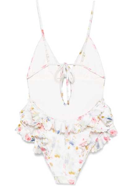 Costume de baie intregi ZIMMERMANN Lucky Waterfall Swimsuit CREAM BOUQUET FLORAL Femei (BM 17936761) 2