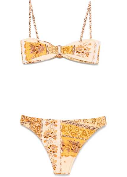 Costume de baie intregi ZIMMERMANN Lucky Bamboo Swimsuit MUSTARD BANDANA Femei (BM 17936779) 2