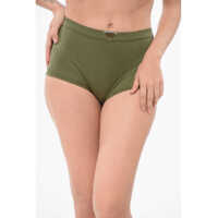 Lenjerie intima Solid Color High-Waisted Boy Shorts With Triangle Metal Logo Femei