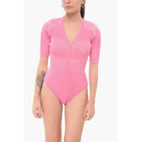 Body-uri Knitted Yauco Bodysuit With Polo Neck Femei