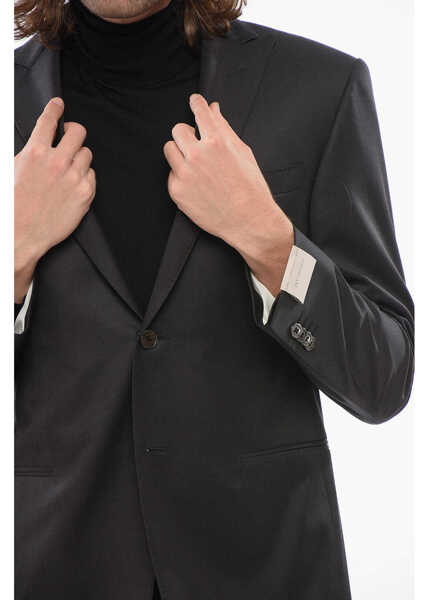 Sacouri CORNELIANI Cc Collection Peak Lapel Cerimonia Academy Blazer Black Barbati (BM 17936884) 3