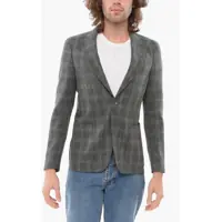 Sacouri Cc Collection Cool Wool Reward Blazer With Check Motif Barbati