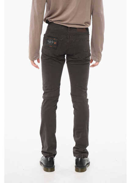 Pantaloni casual CORNELIANI Id Slim-Fit 5 Pockets Pants Brown Barbati (BM 17936905) 2