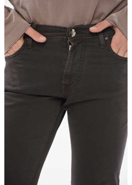 Pantaloni casual CORNELIANI Id Slim-Fit 5 Pockets Pants Brown Barbati (BM 17936905) 3