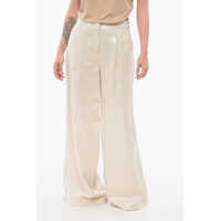 Pantaloni casual Sequined Palazzo Pants Femei