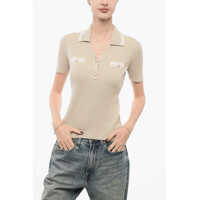 Tricouri Polo Emporio Icon Ribbed Sweater With Polo Neck Femei
