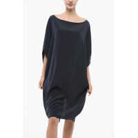 Rochii lungi Dama pagina 5 - Rochii lungi Gianluca Capannolo Silk Cape Dress Blue Femei (BM 17936932) - B-mall.ro