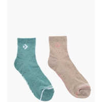 Sosete Converse Dama - Sosete Converse Set 2 Pairs Of Stretch Fabric Socks With Multicolor Details Beige Femei (BM 17936944) - B-mall.ro