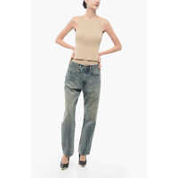 Imbracaminte R13 Dama - Blugi drepti R13 Vintage Wash Clinton Regular Fit Denims 21Cm Light Blue Femei (BM 17936947) - B-mall.ro