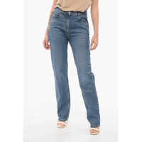 Blugi drepti Dark Washed Slim Fit Denims With Embroidered Pockets 18Cm Femei