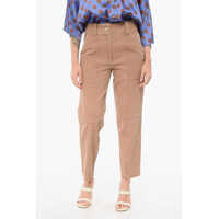 Pantaloni casual Ys Army Denim Chinos Pants With Transversal Stitchings Femei