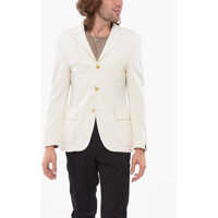 Sacouri Virgin Wool Blazer With Patch Pockets Barbati