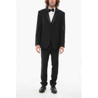 Costume Satin Peak Lapel Suit Barbati