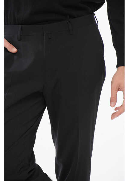 Pantaloni casual CORNELIANI Virgin Wool Circle Pants Black Barbati (BM 17937127) 3