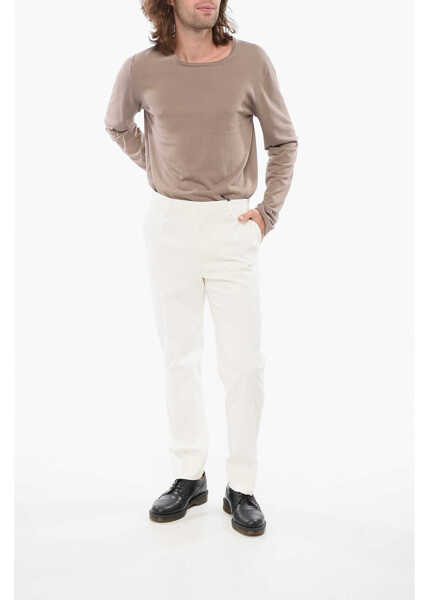 Pantaloni casual CORNELIANI Cotton Circle Pants White Barbati (BM 17937130) 4