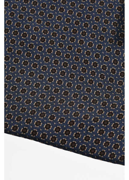 Esarfe CORNELIANI Cc Collection Patterned Silk Pocket Square Blue Barbati (BM 17937145) 2