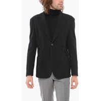 Sacouri CORNELIANI Cc Collection Embossed Fabric Relight Blazer With Patch Pock