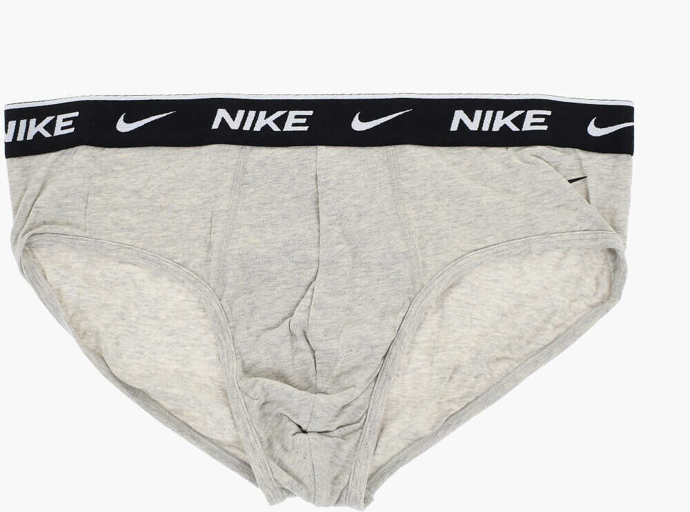 Chiloti Nike Set Of 3 Stretch Cotton Briefs With Logoed Elastic Band Multicolor Barbati (BM 17937265) 3