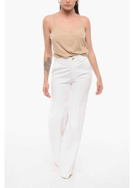 Pantaloni casual Department Five Misa Baggy Pants White Femei (BM 17937277) 4