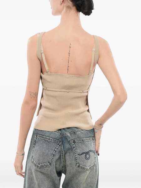 Bluze Armani Emporio Knit Layered Top Beige Femei (BM 17937319) 3