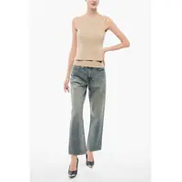 Imbracaminte Armani Dama - Bluze Armani Emporio Knit Layered Top Beige Femei (BM 17937319) - B-mall.ro