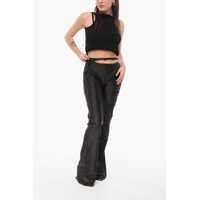 Colanti Dama - Colanti KRIZIA Flared High-Waisted Leggings Black Femei (BM 17937325) - B-mall.ro