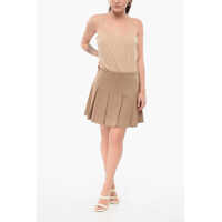 Imbracaminte FEDERICA TOSI Dama - Fuste scurte FEDERICA TOSI Pleated Miniskirt Beige Femei (BM 17937328) - B-mall.ro