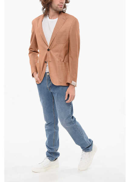 Sacouri CORNELIANI Half-Lined Sportswear Blazer Orange Barbati (BM 17937454) 4