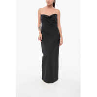 Rochii lungi Draped Bardon Bustier Dress Femei