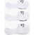 Converse Set Of 3 Solid Color Ultra Low Socks With Contrasting Logo White
