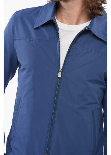 Jachete CORNELIANI Id Shirt-Collar Windbreaker Jacket Blue Barbati (BM 17937484) 3