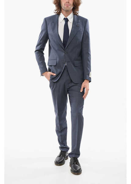 Costume CORNELIANI Cc Collection Peak Lapel Reset Suit Blue Barbati (BM 17937517) 2