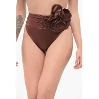 Bikini High-Waisted Bikini Slip With Removable Decoration Femei