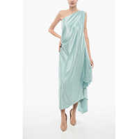Rochii lungi Satin Cape Dress Femei