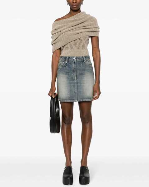Fuste casual Kenzo Vintage Washed Denim Miniskirt Blue Femei (BM 17937535) 2
