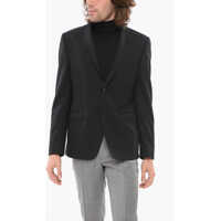 Sacouri CORNELIANI Trend Stripe Motif Blazer With Flap Pockets