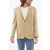 CORNELIANI Circle Unlined Wool Blend Blazer Beige