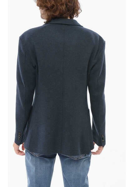 Sacouri CORNELIANI Cc Collection Wool Blend Unlined Blazer Blue Barbati (BM 17937550) 2