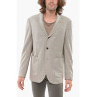 Sacouri Circle Unlined Single-Breasted Blazer With Patch Pockets Barbati