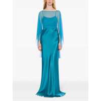 Rochii Alberta Ferretti Dama - Rochii Alberta Ferretti Alberta Ferretti Satin Dress BLUE Femei (BM 17937669) - B-mall.ro