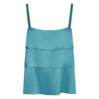 Topuri Alberta Ferretti Satin Tank Top Femei