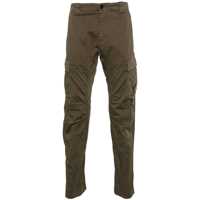 Pantaloni Green Cargo Pants With Lens Motif On The Leg In Cotton Man Barbati